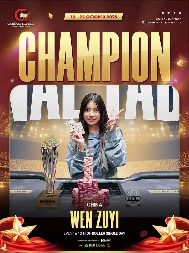 【EV扑克】USOP X GLPC系列赛·河内 | 主赛DAY1共1559人次参赛197人晋级决赛,柳树、李涛、曹庭嘉等44名国人选手入围