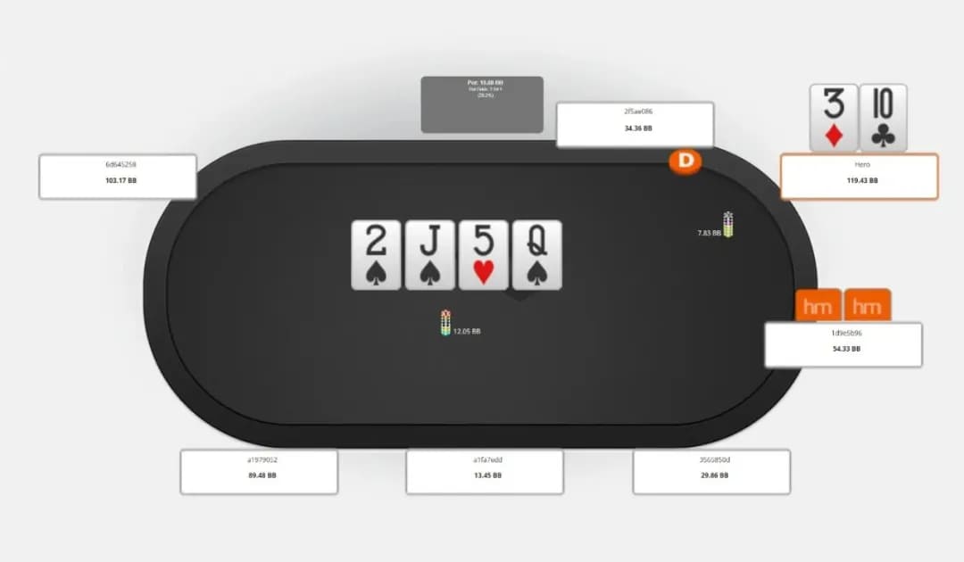 【EV扑克】德州扑克高手与普通玩家的分水岭:转牌圈的第二次下注