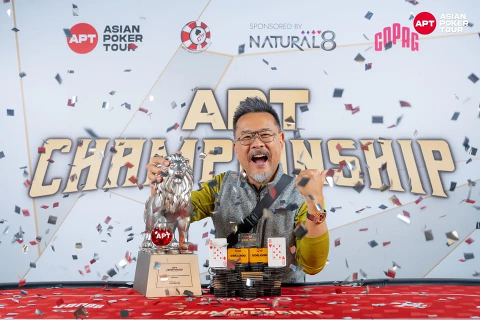 【EV扑克】2025APT冠军赛|爱尔兰选手Toby Joyce问鼎豪客冠军赛,斩获 APT 赛史主赛之外最壕赛事冠军奖金!