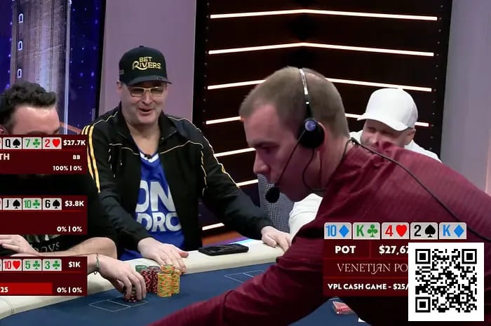 【EV扑克】“扑克顽童”Hellmuth逆天改命,河牌惊现四条,39%胜率收下jpg.7万巨池