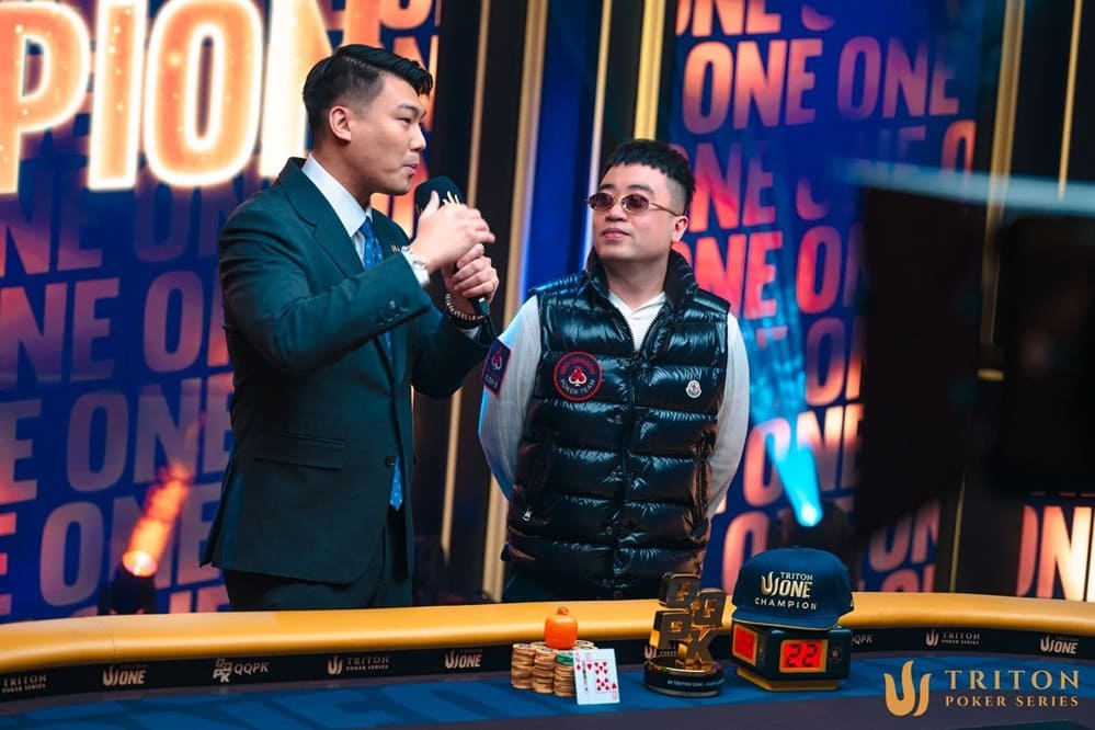 【EV扑克】Triton ONE | NGUYEN HUU DUNG把握领先优势，加冕QQPK Genesis冠军