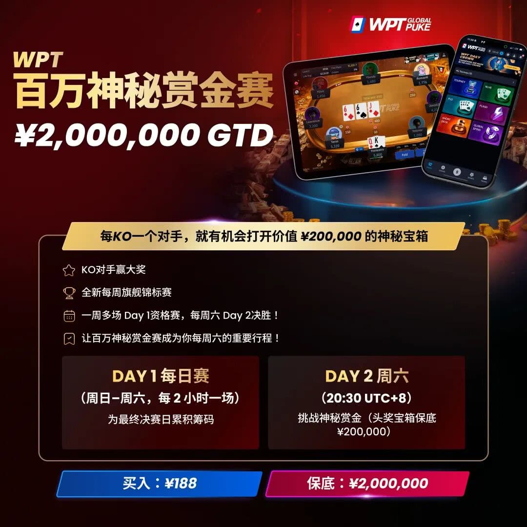 【EV扑克】王者归来！WPT GLOBAL形象大使Tony Lin重夺GPI榜首 再启巅峰征程